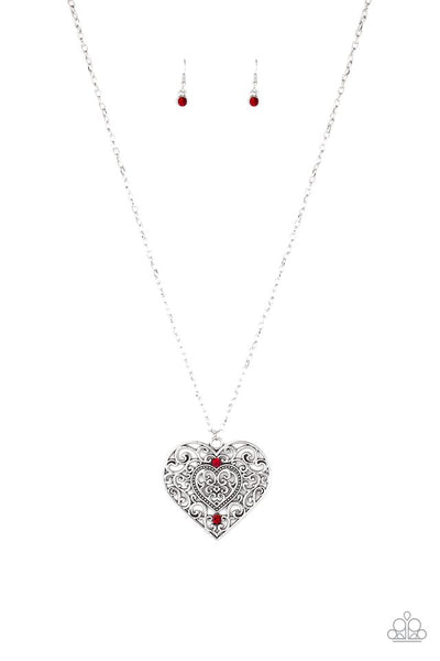 Paparazzi Necklace - Classic Casanova - Red