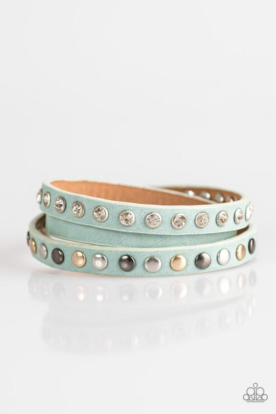 Paparazzi Bracelet - Catwalk Casual - Blue Urban Wrap