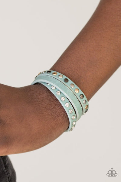 Paparazzi Bracelet - Catwalk Casual - Blue Urban Wrap
