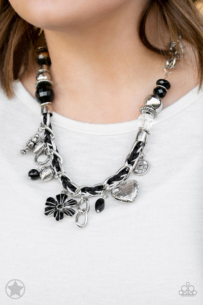 Paparazzi Necklace - Blockbuster - Charmed, I'm Sure - Black