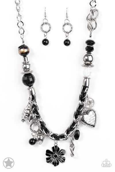 Paparazzi Necklace - Blockbuster - Charmed, I'm Sure - Black