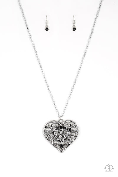 Paparazzi Necklace - Classic Casanova - Black