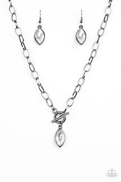 Paparazzi Necklace - Club Sparkle - Black
