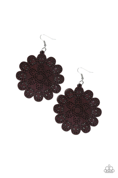Paparazzi Earring - Coachella Cabaret - Brown