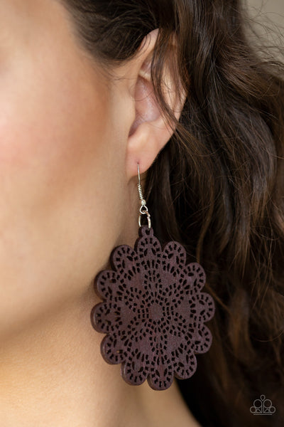 Paparazzi Earring - Coachella Cabaret - Brown