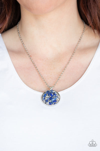 Paparazzi Necklace - Glam Crush Monday - Blue