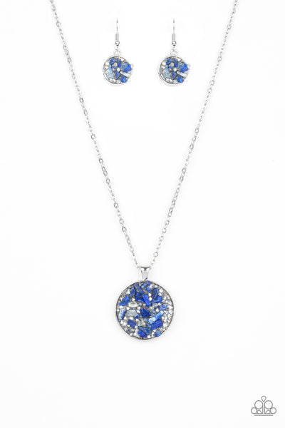Paparazzi Necklace - Glam Crush Monday - Blue