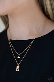 Paparazzi Necklace - Not Your Damsel - Gold