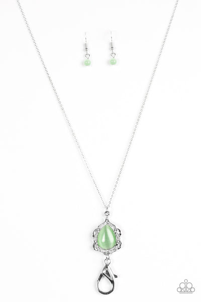 Paparazzi Lanyard - Drop It On The Down Glow - Green