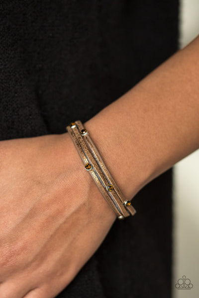 Paparazzi Bracelet - Drop A Shine - Copper Urban Wrap