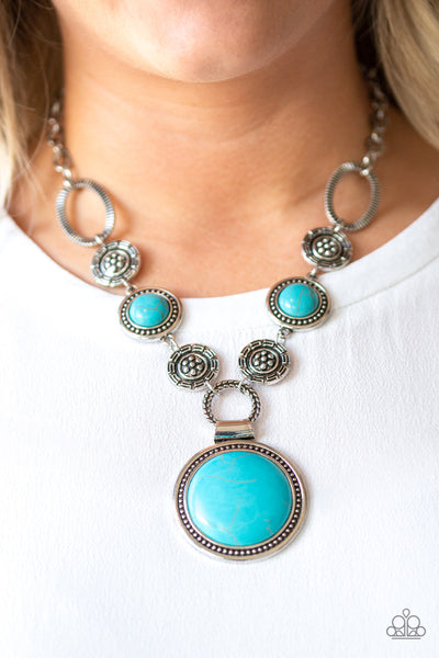 Paparazzi Necklace - Sedona Drama - Blue