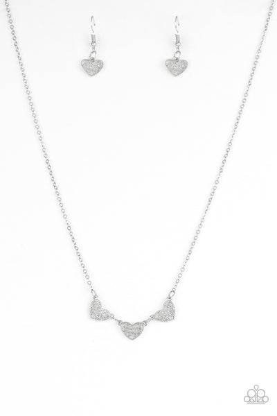 Paparazzi Necklace - Another Love Story - Silver