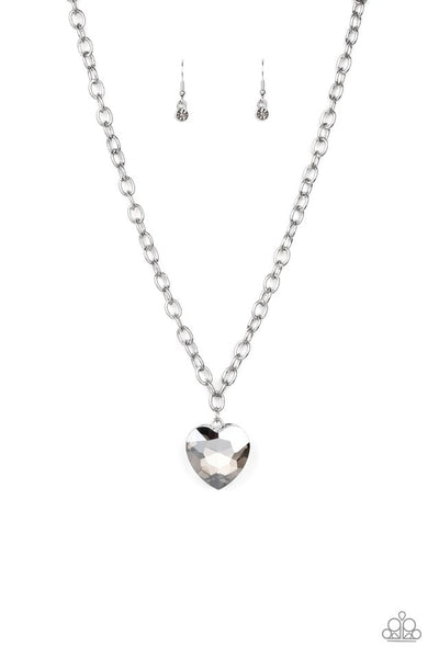 Paparazzi Necklace - Flirtatiously Flashy - Silver