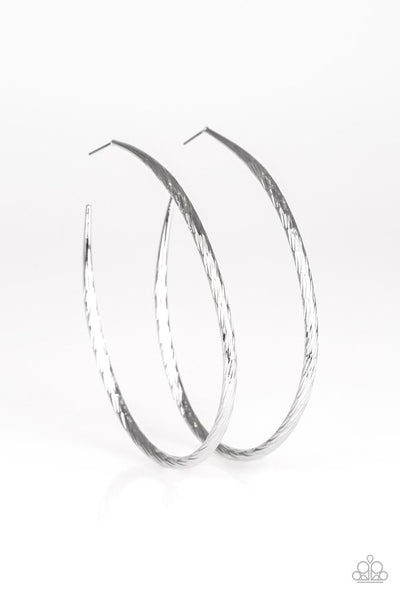 Paparazzi Earring - Fleek All Week - Silver