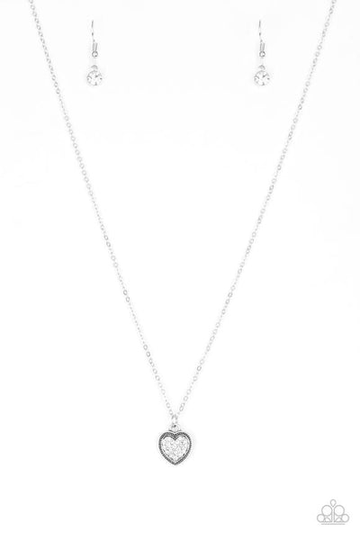 Paparazzi Necklace - Fierce Flirt - White
