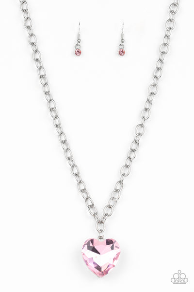 Paparazzi Necklace - Flirtatiously Flashy - Pink