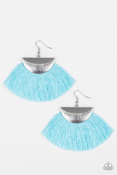 Paparazzi Earrings - Fox Trap - Blue