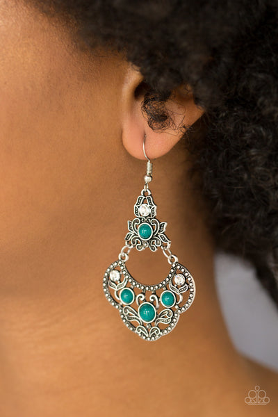 Paparazzi Earring - Garden State Glow - Green