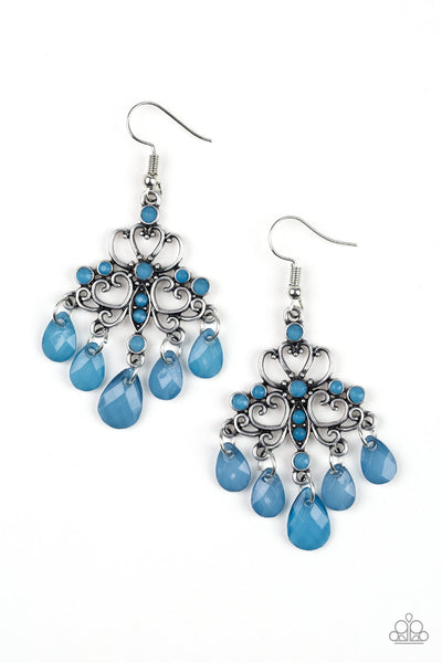 Paparazzi Earring - Dip it Glow - Blue