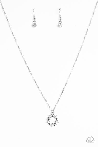 Paparazzi Necklace - Always Kiss Me Goodnight - Silver