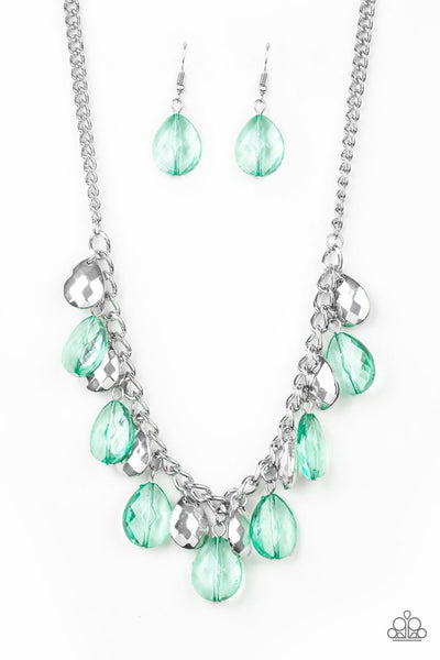 Paparazzi Necklace - No Tears Left to Cry - Green