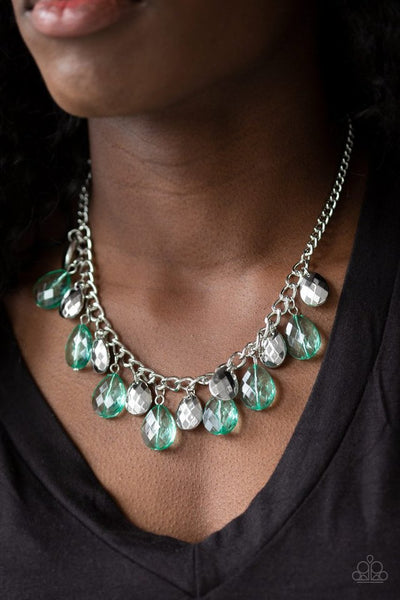 Paparazzi Necklace - No Tears Left to Cry - Green