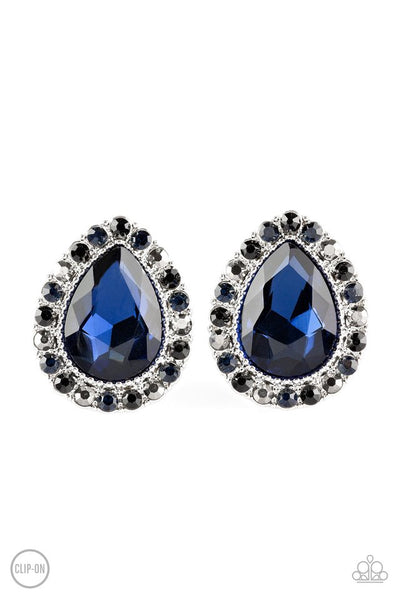 Paparazzi Earring - All Haute and Bothered - Multi Clip-On