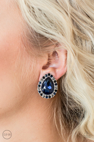 Paparazzi Earring - All Haute and Bothered - Multi Clip-On