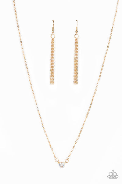 Paparazzi Necklace - Heartbeat Bling - Gold