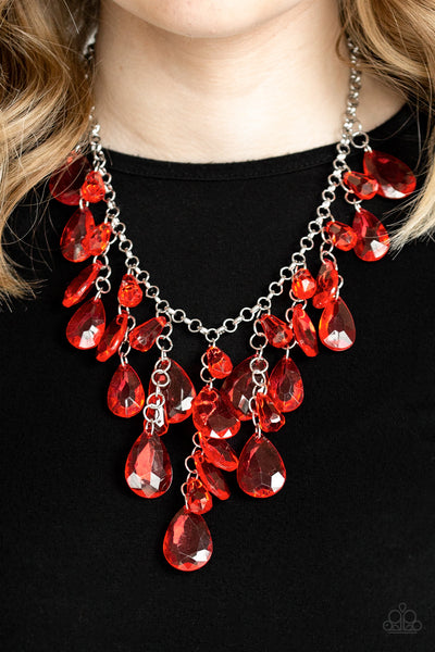 Paparazzi Necklace - Irresistible Iridescence - Red