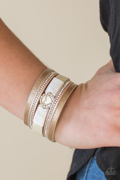 Paparazzi Bracelet - It Takes Heart - Multi Urban Wrap