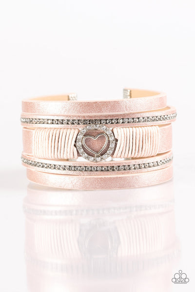 Paparazzi Bracelet - It Takes Heart - Pink Urban Wrap