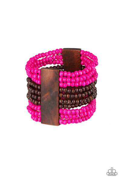 Paparazzi Bracelet - Jamaican Me Jam - Pink