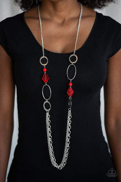 Paparazzi Necklace - Jewel Jubilee - Red