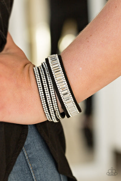 Paparazzi Bracelet - Just In Showtime - Black Urban Wrap