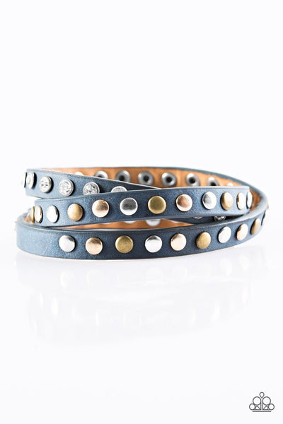 Paparazzi Bracelet - Let's Go For A Catwalk - Blue Urban Wrap