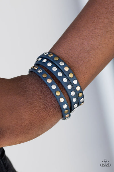 Paparazzi Bracelet - Let's Go For A Catwalk - Blue Urban Wrap