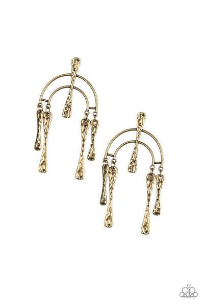 Paparazzi Earring - Artifacts of Life - Brass