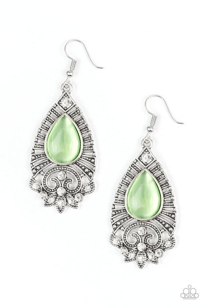 Paparazzi Earring - Majestically Malibu - Green