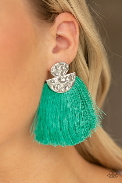 Paparazzi Earrings - Make Some Plume - Green