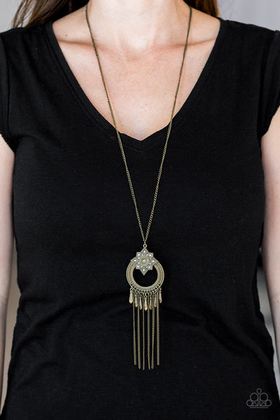 Paparazzi Necklace - My Main Mantra - Brass
