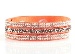 Paparazzi Bracelet - Mega Glam - Orange Urban Wrap