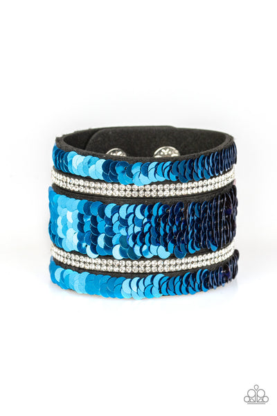Paparazzi Bracelet - Mermaid Service - Pink & Blue Urban Wrap