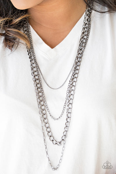 Paparazzi Necklace - Metro Metal - Black