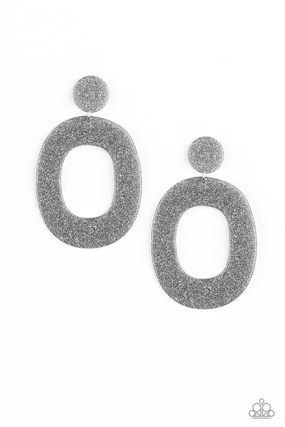 Paparazzi Earring - Miami Boulevard - Silver