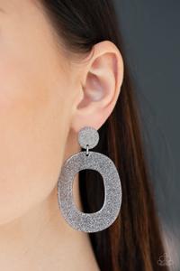 Paparazzi Earring - Miami Boulevard - Silver