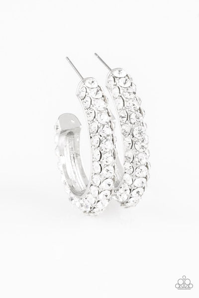 Paparazzi Earring - Don't Mind The Stardust - White
