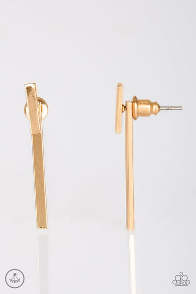 Paparazzi Earring - Minimally Maverick - Gold