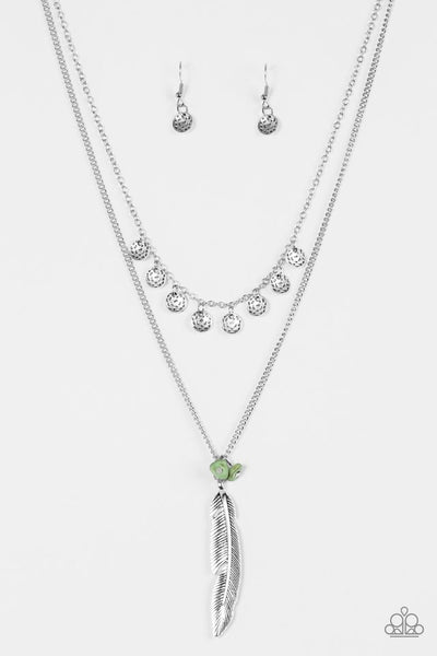 Paparazzi Necklace - Mojave Musical - Green