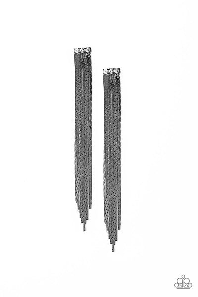 Paparazzi Earring - Night at the Oscars - Black